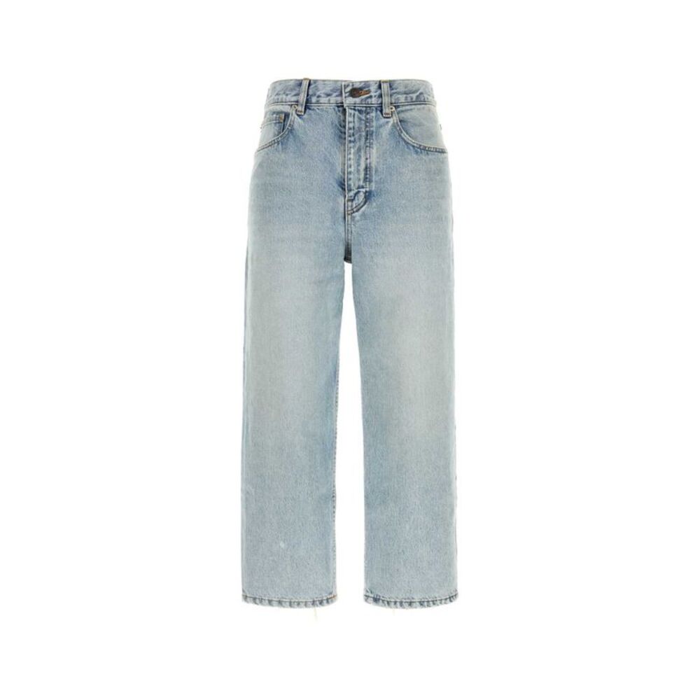 Balenciaga Women Light-Blue Denim Jeans